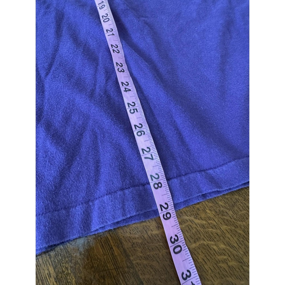 Vintage Hanes Teddy Bear Shirt Mens Large Purple I Get By Graphic T-Shirt 90s - Picture 5 of 5